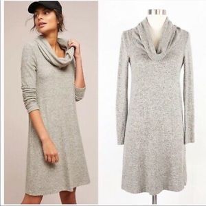 nine britton Cowl Neck Sweater Dress - Heather Grey - XS